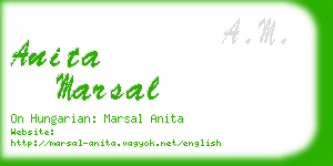 anita marsal business card